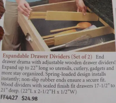 NEW Kitchen drawer dividers, View more