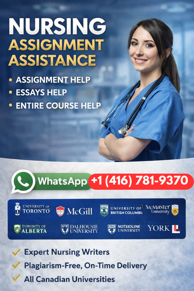 NURSING ASSIGNMENTS/ ENTIRE COURSE/ EXAMS (416-781-9370), View more