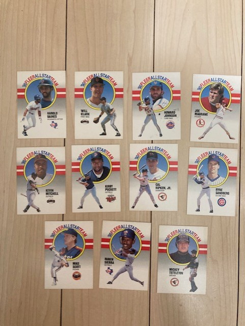 Lot of 11 1990 Fleer Baseball All-Star Insert cards in Hobbies & Crafts in City of Toronto