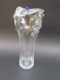 Vintage studio art glass OOAK cactus look modernist vase