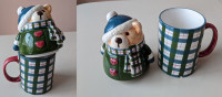 NEW - Winter Teddy Bear Coffee Mug!