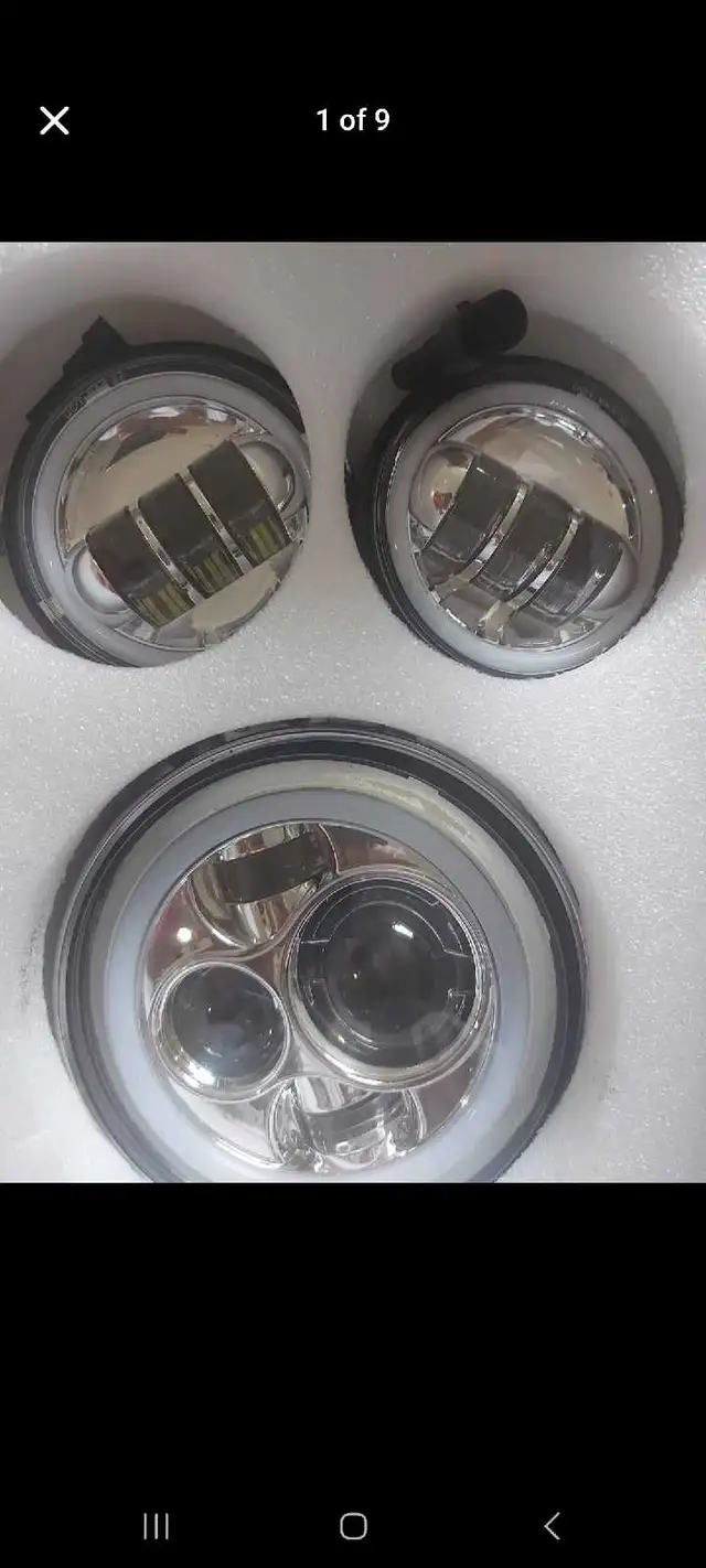 motorbike led headlight 7" and 2 lamps 5: brand new  in Other in London - Image 2
