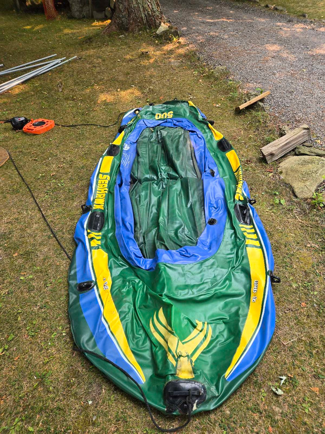 Intex Sea Hawk 500 Inflatable Boat in Powerboats & Motorboats in Belleville - Image 4