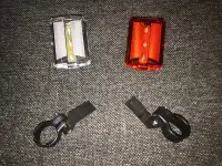 Bicycle Lights - 3 Modes - White and Red LEDs - Brand New 