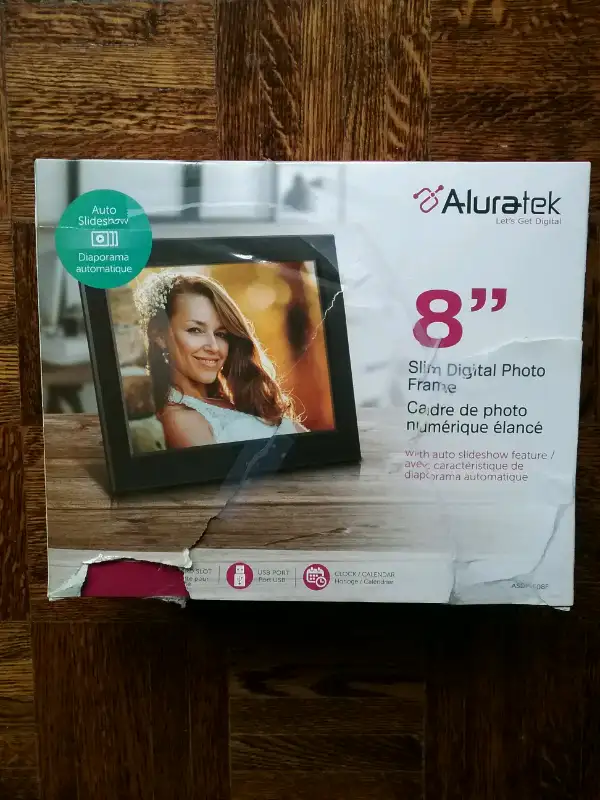 Aluratek Eight Inch Digital Photo Frame New and Unused63735879156993120