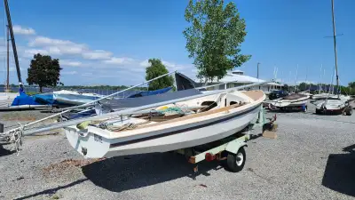 CL-16 sailboat with sails, trapeze, plus road trailer. All ready to go. Currently at the Nepean Sail...