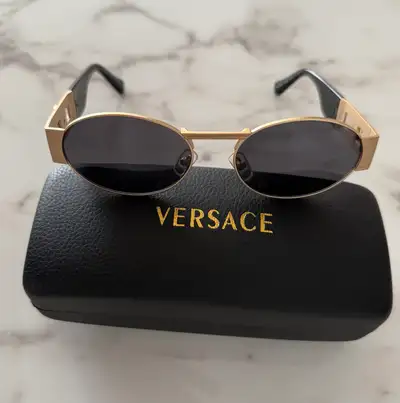 Authentic Versace men’s sunglasses oval frame , View more
