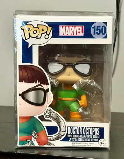 Up for sale is a Marvel Doctor Octopus Funko Pop! #150, a bobblehead vinyl figure, in excellent cond...