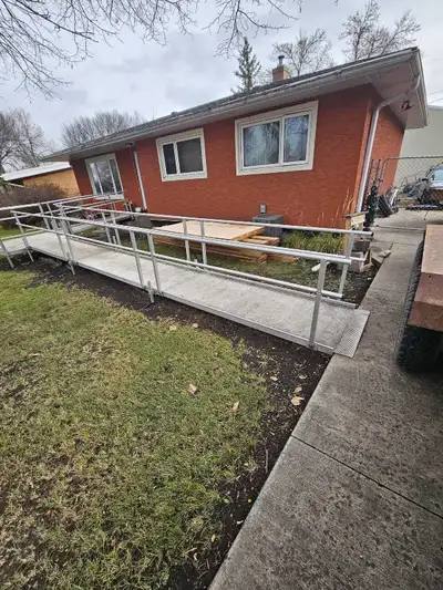 aluminum mobility ramp and landing, View more