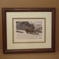 Don Balke Lithograph of a Mountain Lion (1991)