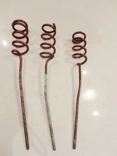 3 Steel Twist Style 13" Pet Leash Chain Yard Tie Out Stakes $8, View more