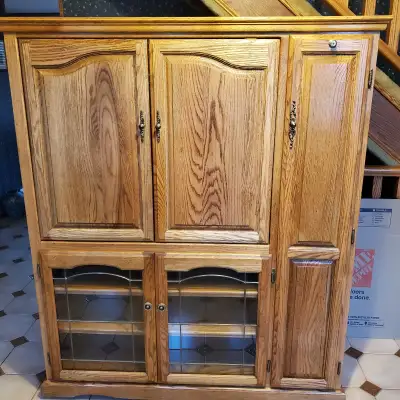 Oak Entertainment Unit, View more