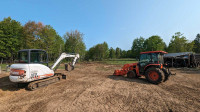 Land clearing and lvling, excavation 