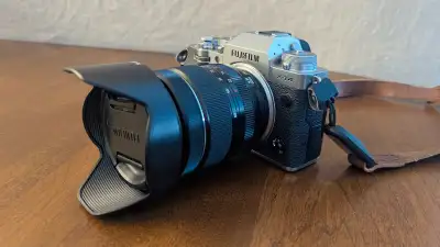 Like new with a shutter count of only 2970. Kept in storage. Included: Camera Body and Lens, 3 Batte...