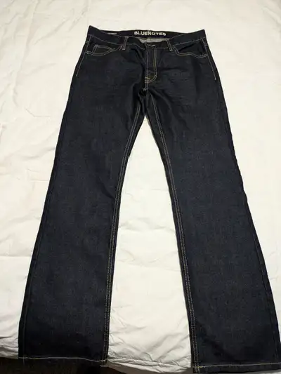 BlueNotes Men's Dark Blue Straight Denim Jeans, View more