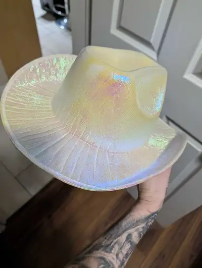 BRAND NEW shimmery/matalic cowboy hat. Bought for Bach weekend but ended up using a different one. $...