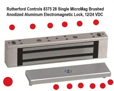 (NEW) MicroMag 8375-28 Aluminum Electromagnetic Lock 12/24 VDC, View more