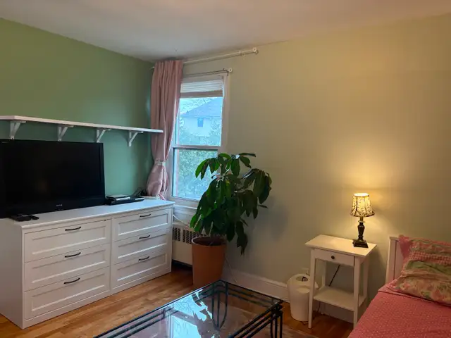 Sunny furnished room with bath for sublet in Old Ottawa South