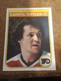 1982-83 O-Pee-Chee Hockey Autographed Darryl Sittler Card #257