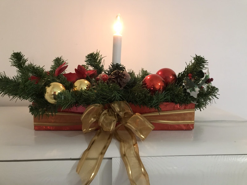 Décorations de Noël , 5 centres de table ou bord de fenêtre