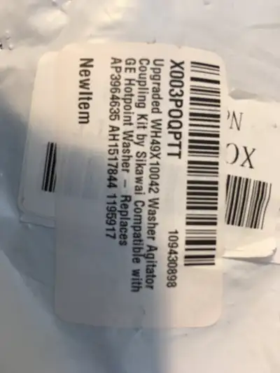 GE Washer agitator coupling kit New, View more