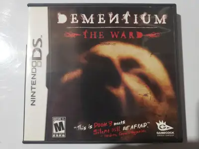 Rare first person survival horror game Dementium The Ward for Nintendo DS. Complete in box. Excellen...