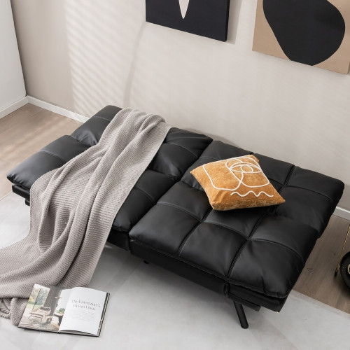Convertible Futon Sofa Bed Memory Foam Couch Sleeper with Adjust in Couches & Futons in Cambridge - Image 3