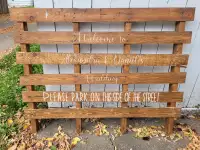 Pallet Wedding Welcome Sign