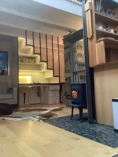 This small house is for a single person.It is heated with wood heat and electricity, half/half, ther...