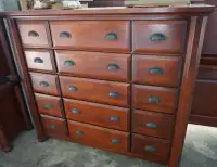 Solid Wood 15 Drawer Dresser