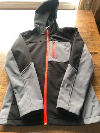 Boys spring jackets Free Country brand. Grey/black is size 10/12 and blue is size 14/16 both in grea...