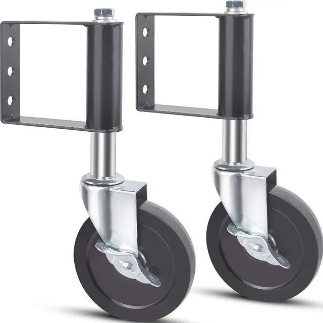 Ronlap Gate Wheels for Wooden Gate, 220 Lbs Capacity, 2 Pack in Garage Doors & Openers in City of Montréal - Image 2