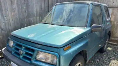 Insured and Roadworthy with minor cosmetic issues.Was used as tow car behind RV. Removable Hard Top...