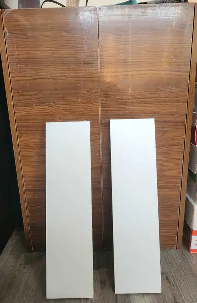Brand new wood cabinet with shelves , View more