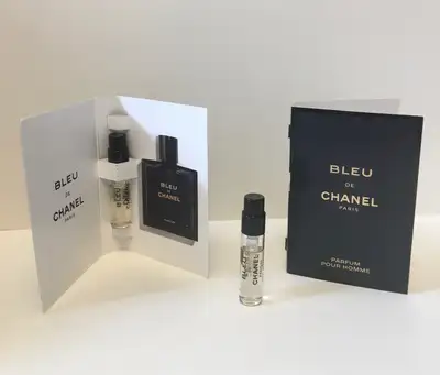 4 x Échantillons de parfum BLEU de CHANEL Homme, Neufs ! Sillery, View more