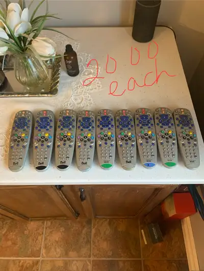 Bell satellite remote controls/20 each, View more
