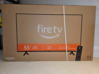 55" 4K Fire TV 4-Series by Amazon, brand new, unopened