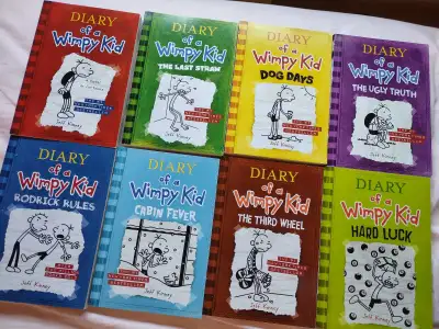 Diary of a Wimpy Kid Books 1-8 $80 for all or $10 each, View more