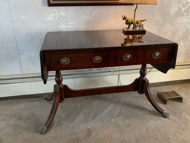 Drop-Leaf Hallway Table and Mirror in Other Tables in Bedford - Image 2