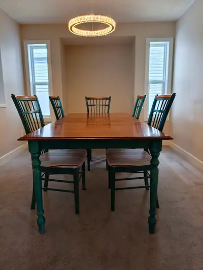 Wood Dining Table and Chairs, View more