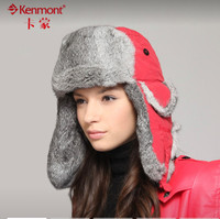(61cm) waterproof Russian Trooper Fur Earflap Winter Skiing Hat
