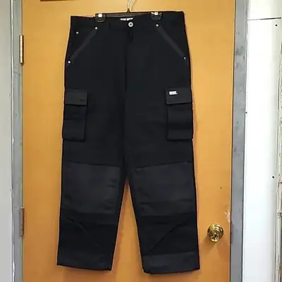BRAND NEW! Mens Heavy Duty Construction Work Pants Black (Sz 42), View more
