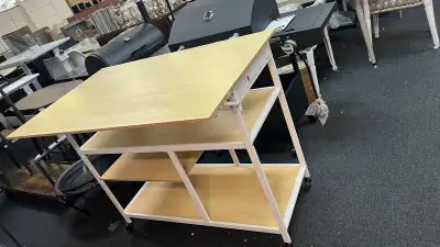 Kitchen Island with Drop Leaf, 47.2" Width Rolling Kitchen Cart , View more