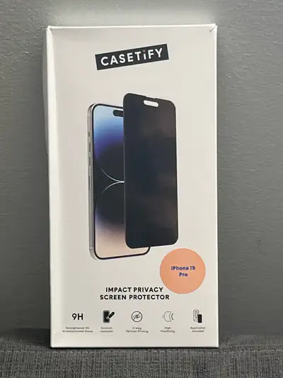 Casetify iPhone 15 Pro Impact Privacy Screen Protector, View more