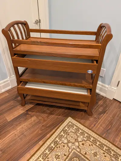Beautiful Italian Wood Change Table, View more