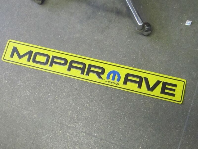 DECORATIVE MOPAR AVE. TIN SIGN $30.00 MANCAVE GARAGE DECOR in Arts & Collectibles in Winnipeg