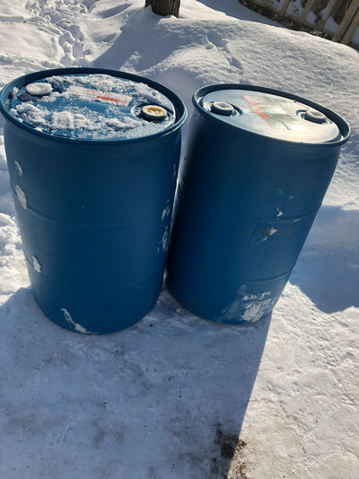 Barils de plastique 55 Gallons Bleu, View more