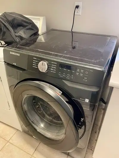 Samsung 5.2 cu.ft Front Load Washer – WF45T6000AV/A5 – Black, View more