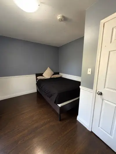 Utilities and WiFi included. Shared bathroom with other two young male professionals. Free laundry....