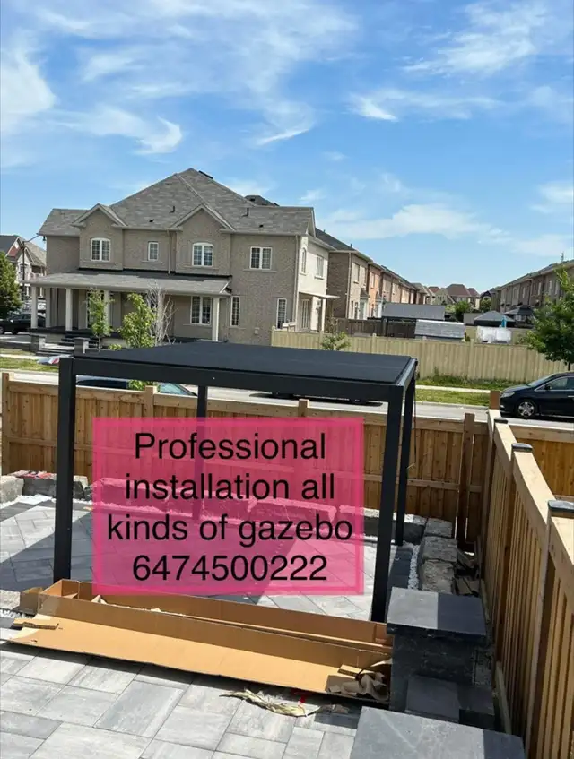 assembly gazebo  in Patio & Garden Furniture in Markham / York Region - Image 3